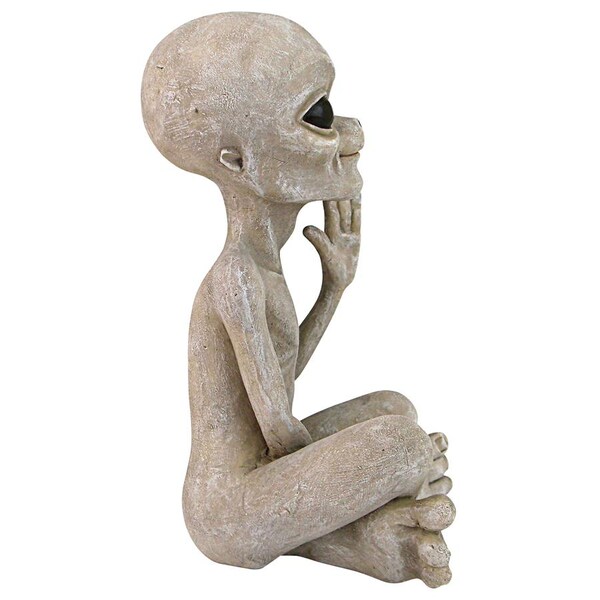 Design Toscano Greetings Earthlings UFO Alien Statue - LY612303