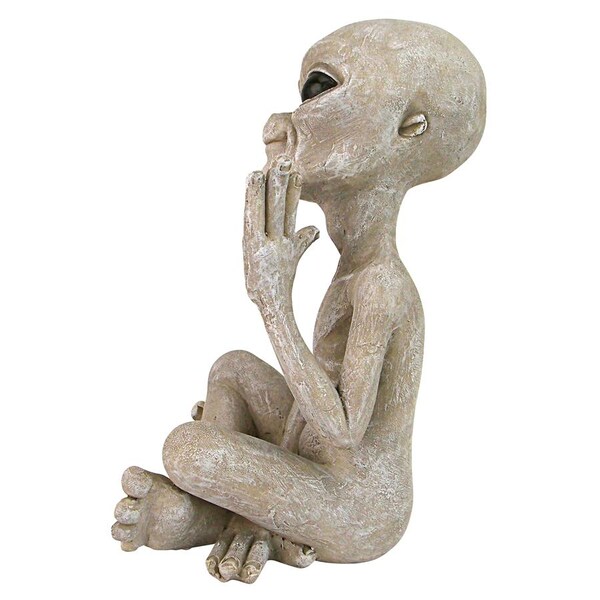 Design Toscano Greetings Earthlings UFO Alien Statue - LY612303