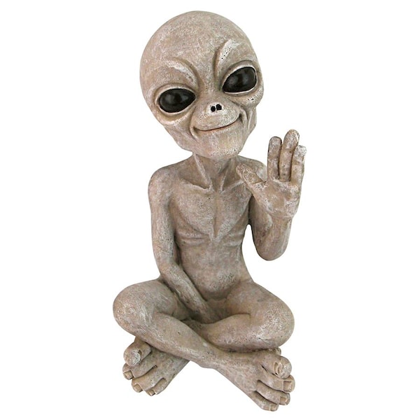 Design Toscano Greetings Earthlings UFO Alien Statue - LY612303