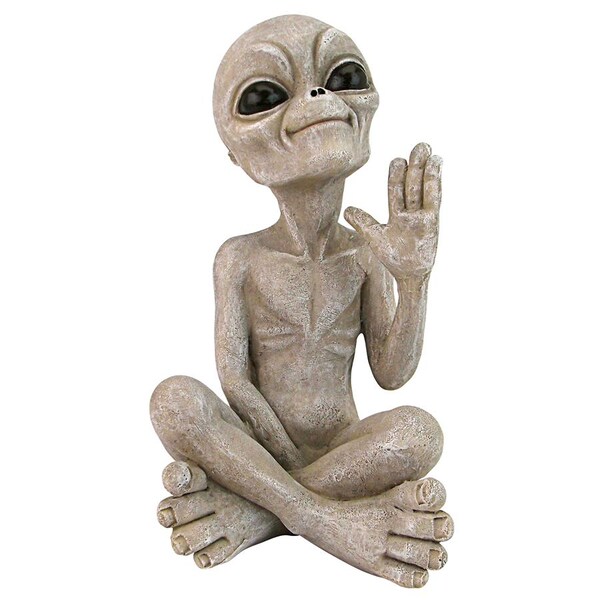 Design Toscano Greetings Earthlings UFO Alien Statue - LY612303