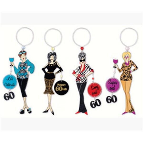 Sunset Vista Designs Co. Sunset Vista Designs Working Girls 60th Birthday Wine Charm And Magnet - SVWG296