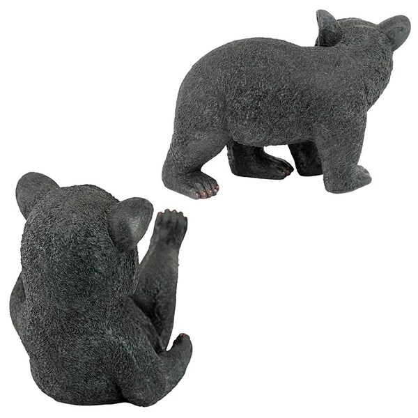 Design Toscano Roly-Poly Bear Cub Statues: Set of Two - QM92592800
