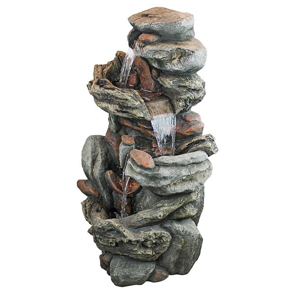 Design Toscano Cathedral Falls Cascading Waterfall Garden Fountain - DW172122