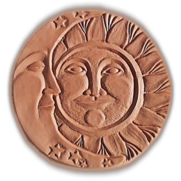 Garden Molds Garden Molds X-SM8016 Sun and Moon Stepping Stone Mold- Pack of 2 - X-SM8016