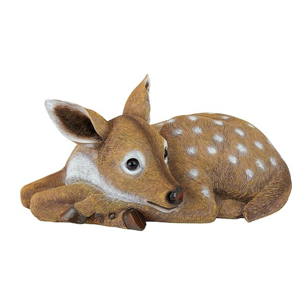 Design Toscano Hershel, the Forest Fawn Baby Deer Statue - QM2737500