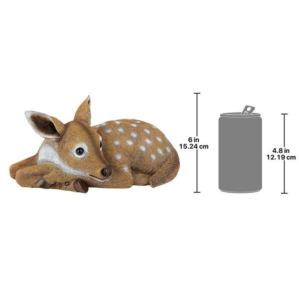 Design Toscano Hershel, the Forest Fawn Baby Deer Statue - QM2737500
