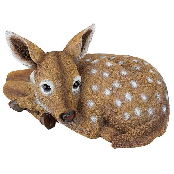 Design Toscano Hershel, the Forest Fawn Baby Deer Statue - QM2737500