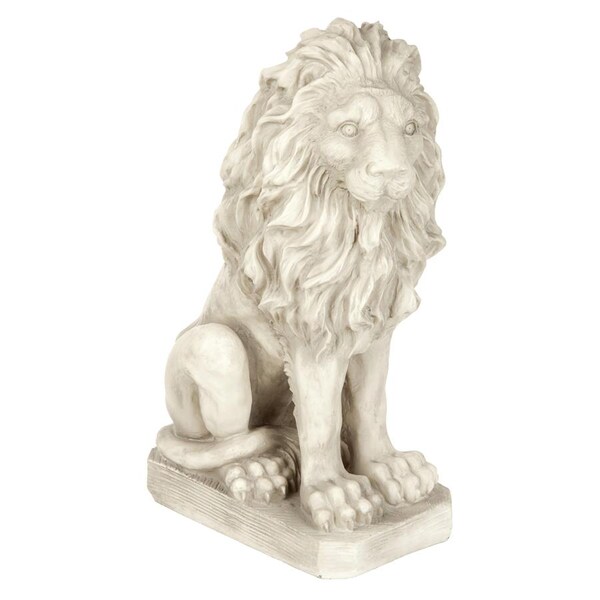 Design Toscano Mansfield Manor Lion Sentinel Statue: Looking Right - SH43