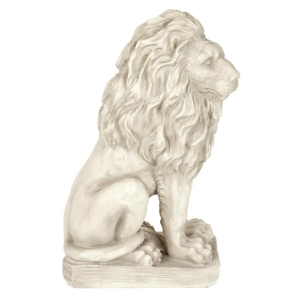 Design Toscano Mansfield Manor Lion Sentinel Statue: Looking Right - SH43