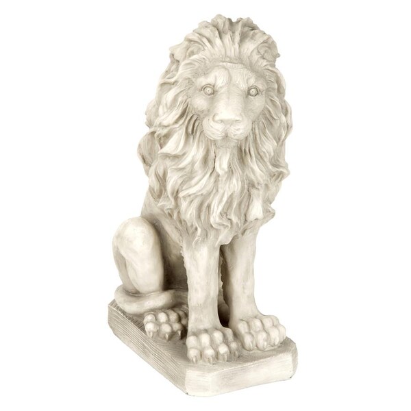 Design Toscano Mansfield Manor Lion Sentinel Statue: Looking Right - SH43