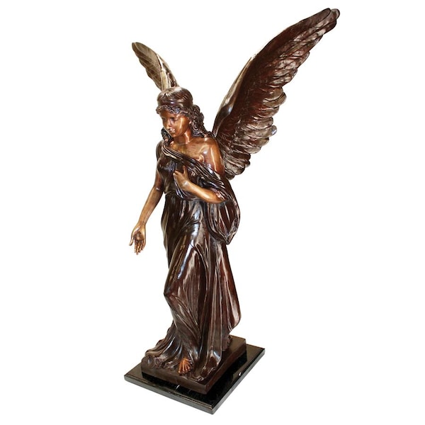 Design Toscano Heaven's Angel Cast Bronze Garden Statue - KW57989