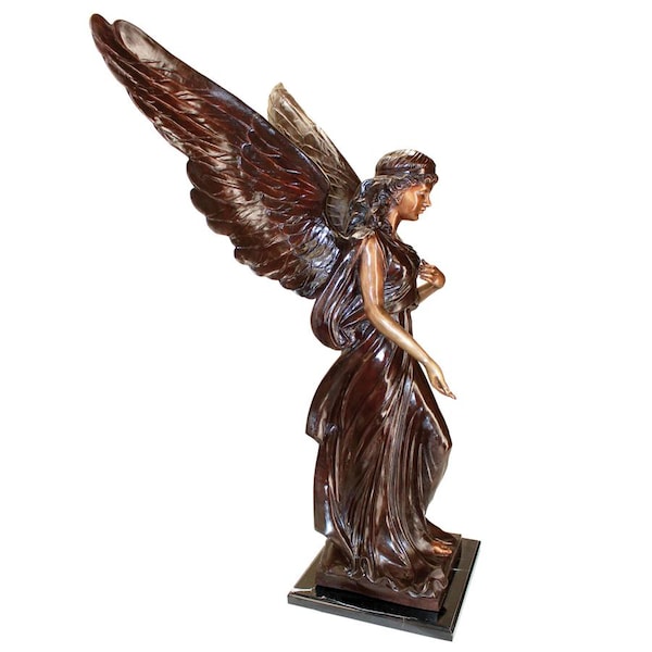 Design Toscano Heaven's Angel Cast Bronze Garden Statue - KW57989