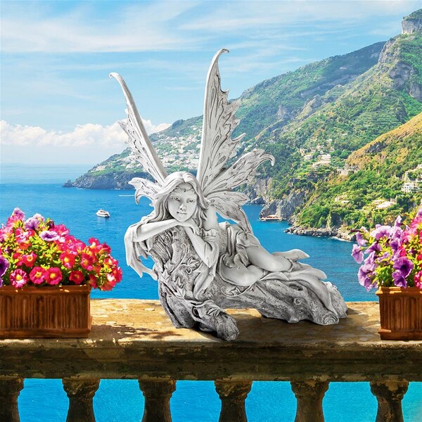 Design Toscano Pause to Ponder Fairy Garden Statue - CL6857