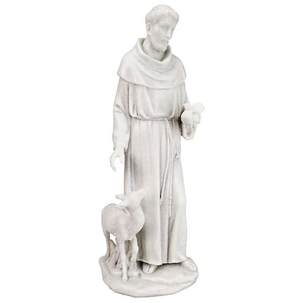 Design Toscano Saint Francis of Assisi, Patron Saint of Animals Marble Resin Statue - QS276335