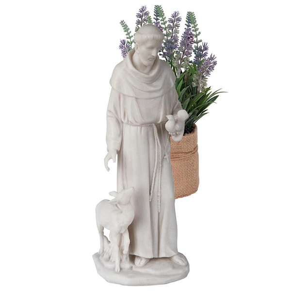 Design Toscano Saint Francis of Assisi, Patron Saint of Animals Marble Resin Statue - QS276335