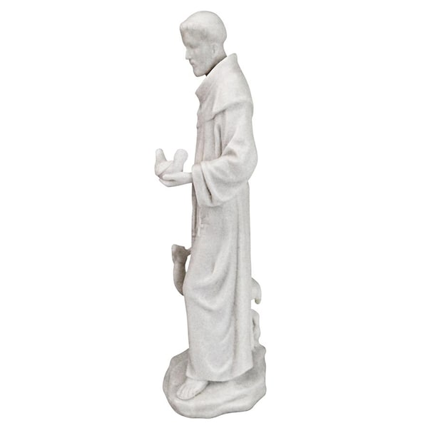 Design Toscano Saint Francis of Assisi, Patron Saint of Animals Marble Resin Statue - QS276335