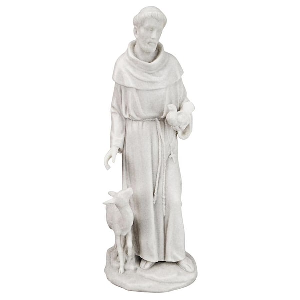 Design Toscano Saint Francis of Assisi, Patron Saint of Animals Marble Resin Statue - QS276335