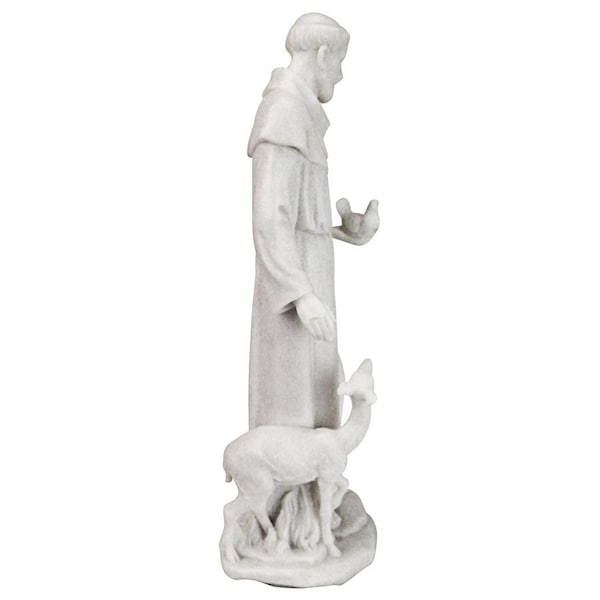 Design Toscano Saint Francis of Assisi, Patron Saint of Animals Marble Resin Statue - QS276335