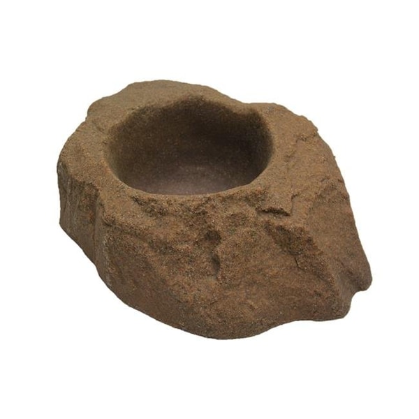 Dekorra Products DekoRRa Products 130-AB Dog Dish - Planter Rock - Autumn Bluff - 130-AB