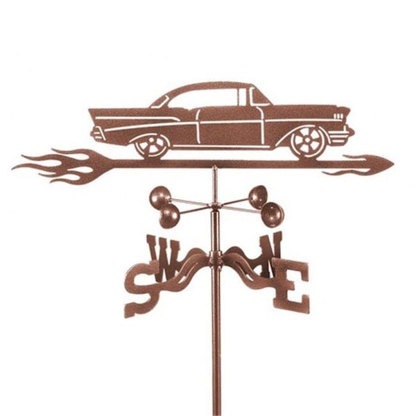 Ez Vane EZ Vane EZ1011-DK Chevy Car-57 Weathervane with Deck Mount - EZ1011-DK
