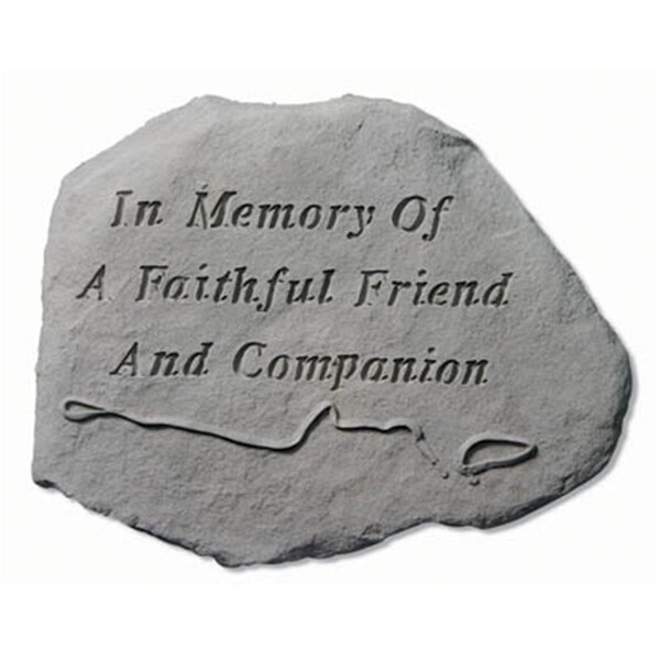Kay Berry In Memory Of a Faithful Friend - Leash And Collar Memorial - 15.5 Inches x 11.5 Inches - KA313587
