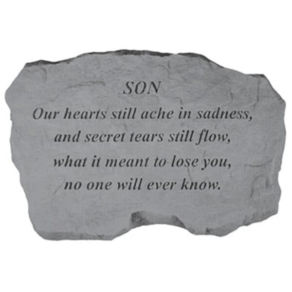 Kay Berry Son-Our Hearts Still Ache In Sadness - Memorial - 16 Inches x 10.5 Inches x 1.5 Inches - KA313615