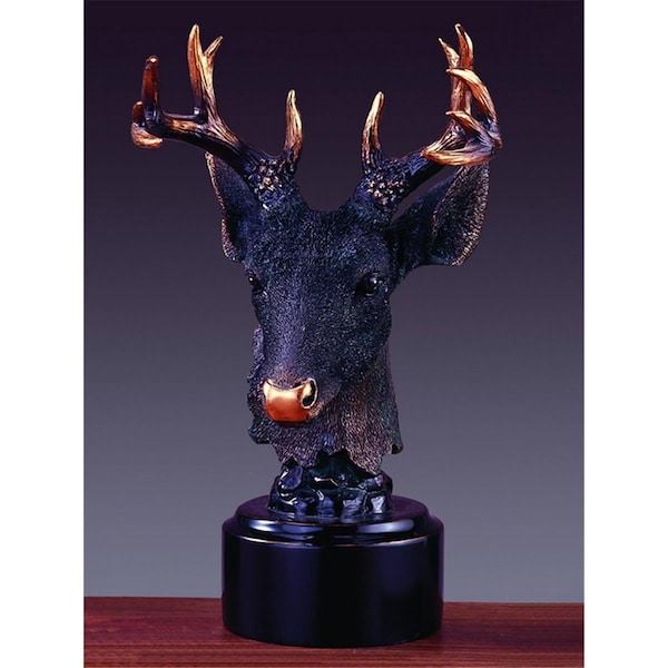 Dwellingdesigns Deer Head Sculpture - 7.5 x 11.5 in. - DW3077298