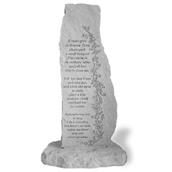Kay Berry - Inc. If Roses Grow In Heaven Lord - Memorial - 31.5 Inches x 16 Inches - KA313372