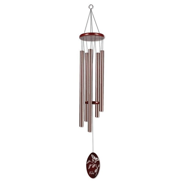 Sunset Vista Designs Wind Chime, Aluminum/Nylon/Wood, Bronze, Hanging - 90647