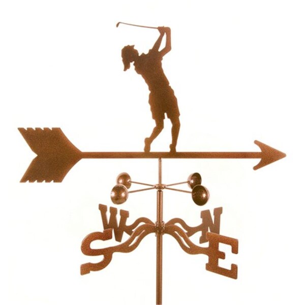Ez Vane Female Golfer Weathervane with Garden Mount - EZ1602-GR