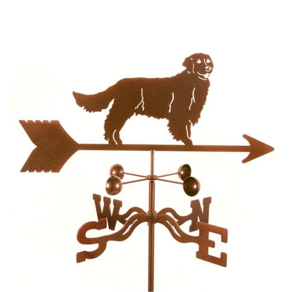 Classic Accessories Golden Retriever Dog Weathervane with Post Mount - VE1780494