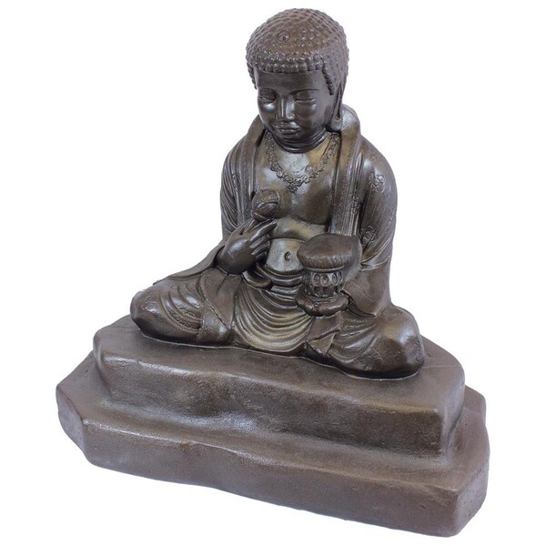 Emsco Group Emsco  29 in. Natural Bronze Appearance Saint Francis Statue - 92230-1