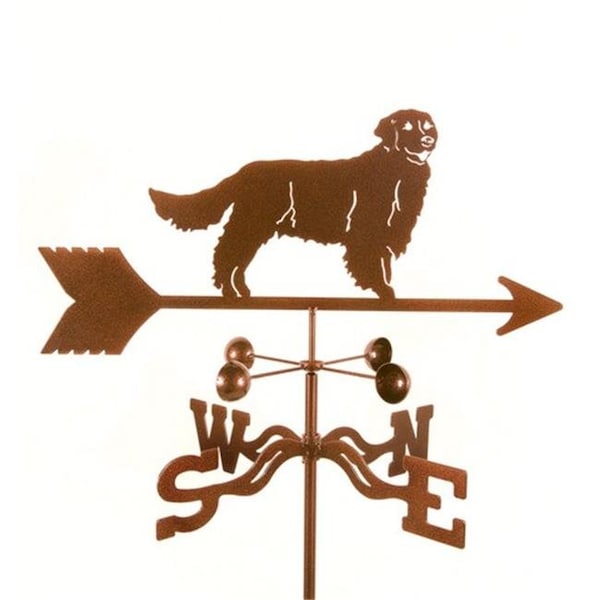 Ez Vane EZ Vane EZ1411-4S Golden Retriever Dog Weathervane with Four Sided Mount - EZ1411-4S