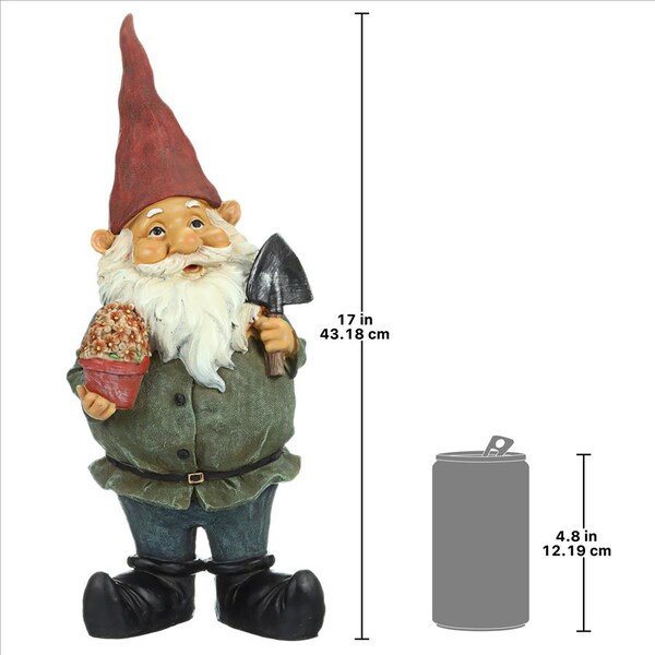 Design Toscano Dagobert with Gifts Garden Gnome Statue - QM211261