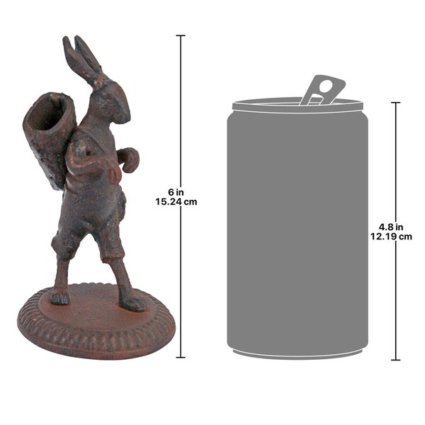 Design Toscano The Wandering Rabbit Cast Iron Matchstick Sculpture - SP1341