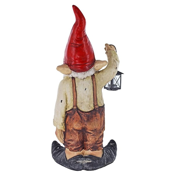 Design Toscano Wheezer, Santa's Keeper of the Light Holiday Gnome Statue - DS17636