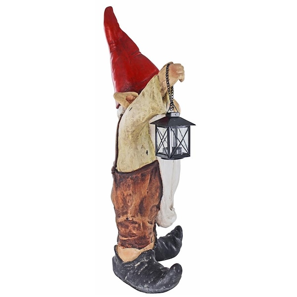 Design Toscano Wheezer, Santa's Keeper of the Light Holiday Gnome Statue - DS17636