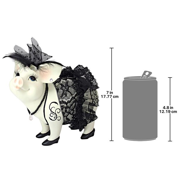 Design Toscano Lace and Lard, Madame Pig Statue - QS2810