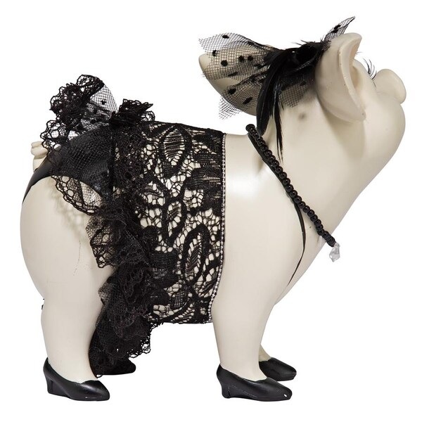 Design Toscano Lace and Lard, Madame Pig Statue - QS2810