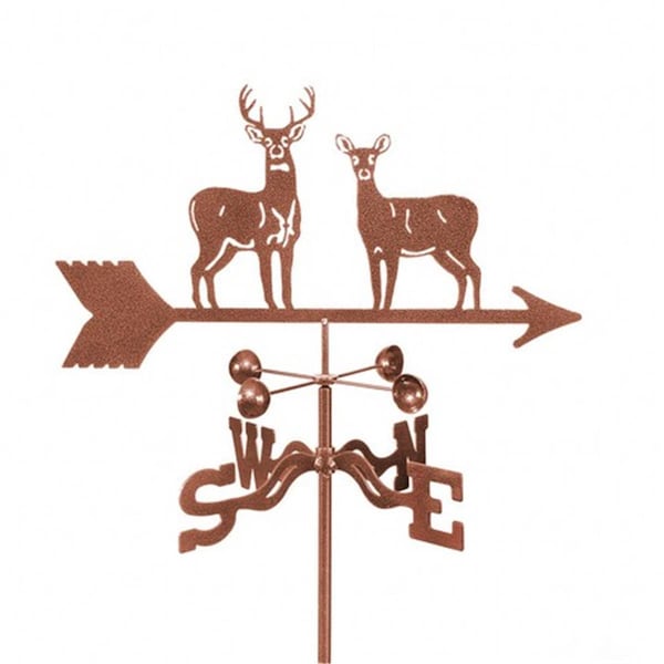 Ez Vane EZ Vane EZ1308-RF Standing Deer Weathervane with Roof Mount - EZ1308-RF
