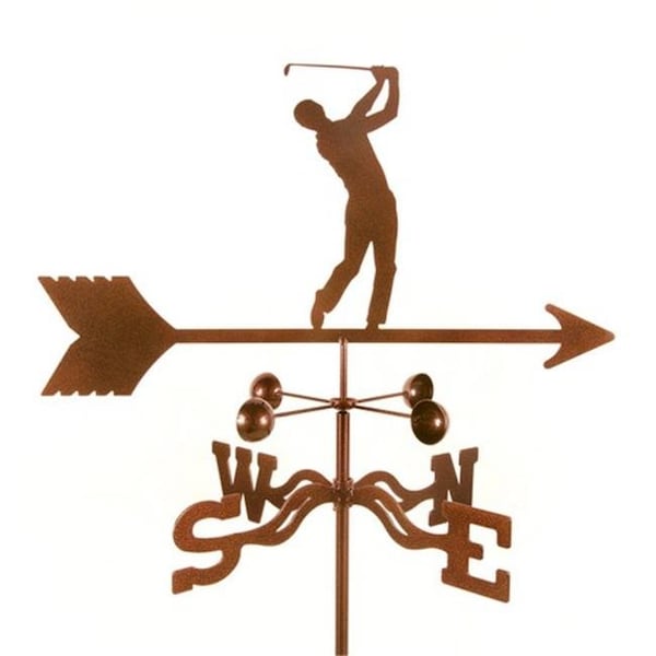 Ez Vane EZ Vane EZ1603-DK Male Golfer Weathervane with Deck Mount - EZ1603-DK