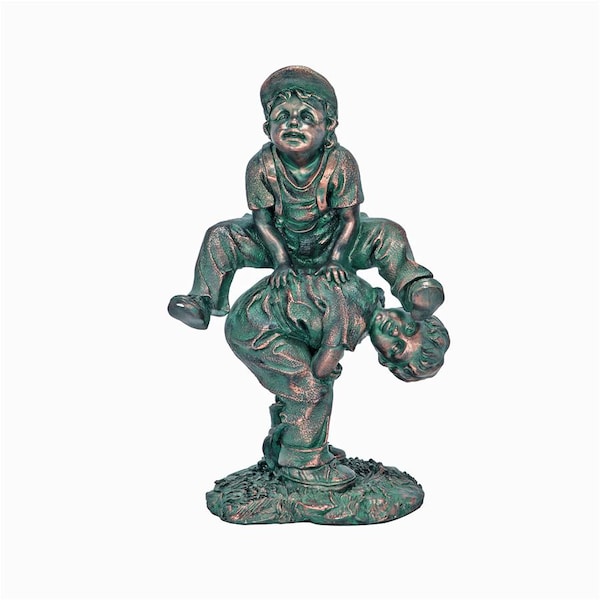 Design Toscano Leap Froggin Playing Boys Garden Statue - NG30439