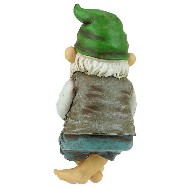 Design Toscano Ziggy, the Fishing Gnome Garden Sitter Statue - QM2806500