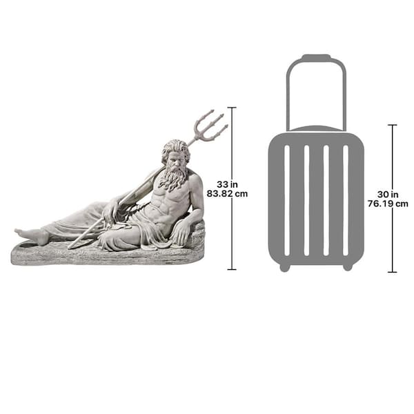 Design Toscano Neptune of St. John's Lock, River Thames Statue (1854) - KY1462