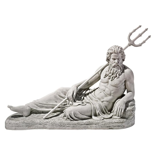 Design Toscano Neptune of St. John's Lock, River Thames Statue (1854) - KY1462