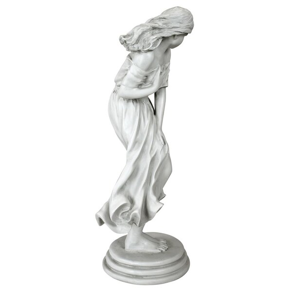 Design Toscano Windblown Sculpture: Antique Stone Finish - NG31127