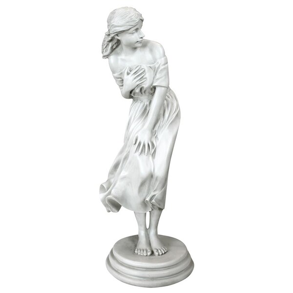 Design Toscano Windblown Sculpture: Antique Stone Finish - NG31127