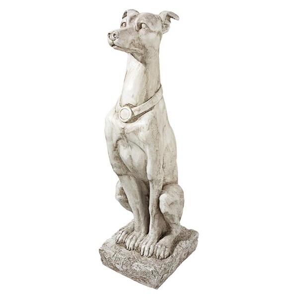 Design Toscano Art Deco Whippet Greyhound Sentinel Dog Statue - AL32920