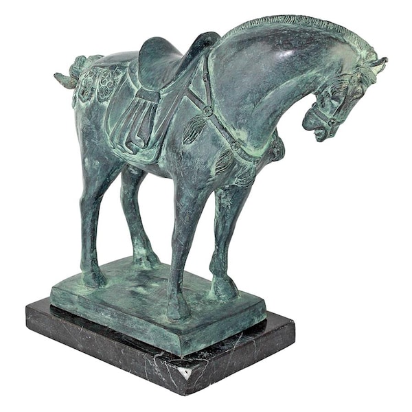 Design Toscano Tang Dynasty Horse Quality Lost Wax Bronze Statue - SU070