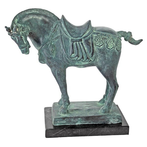 Design Toscano Tang Dynasty Horse Quality Lost Wax Bronze Statue - SU070